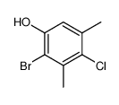 2-bromo-4-chloro-3,5-dimethyl-phenol Structure