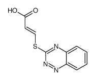 3-(1,2,4-benzotriazin-3-ylsulfanyl)prop-2-enoic acid结构式