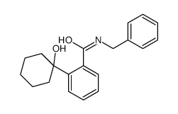 N-benzyl-2-(1-hydroxycyclohexyl)benzamide结构式