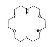 1,10-dioxa-4,16-dithia-7,13-diazacyclooctadecane结构式