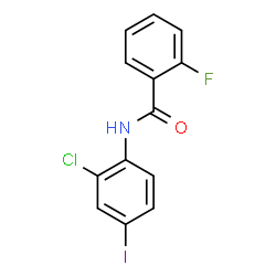 N-(2-Chloro-4-iodophenyl)-2-fluorobenzamide结构式