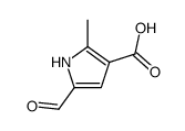 5-formyl-2-methyl-1H-pyrrole-3-carboxylic acid结构式