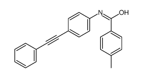 4-methyl-N-[4-(2-phenylethynyl)phenyl]benzamide结构式
