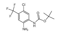 (2-amino-5-chloro-4-trifluoromethyl-phenyl)-carbamic acid tert-butyl ester Structure