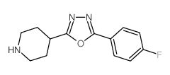 2-(4-FLUOROPHENYL)-5-(PIPERIDIN-4-YL)-1,3,4-OXADIAZOLE Structure