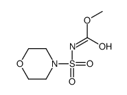 methyl N-morpholin-4-ylsulfonylcarbamate结构式
