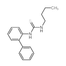 1-butyl-3-(2-phenylphenyl)thiourea structure