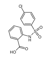 2-(((4-chlorophenyl)sulfonyl)amino)-benzoicaci结构式