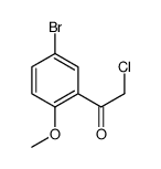 1-(5-Bromo-2-methoxyphenyl)-2-chloroethanone Structure