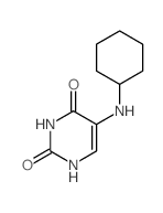 5-(cyclohexylamino)-1H-pyrimidine-2,4-dione structure