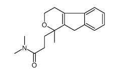 N,N-dimethyl-3-(1-methyl-4,9-dihydro-3H-indeno[2,1-c]pyran-1-yl)propanamide Structure