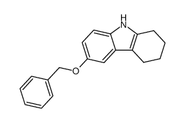 6-(benzyloxy)-2,3,4,9-tetrahydro-1H-carbazole结构式