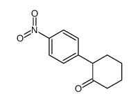 2-(4-nitrophenyl)cyclohexan-1-one结构式
