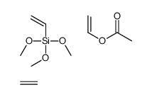 ethene,ethenyl acetate,ethenyl(trimethoxy)silane Structure