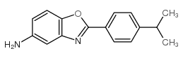 2-(4-isopropyl-phenyl)-benzooxazol-5-ylamine structure