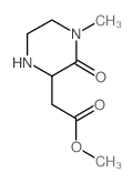 2-Piperazineaceticacid,4-methyl-3-oxo-,methylester(9CI) Structure