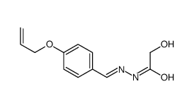 2-hydroxy-N-[(E)-(4-prop-2-enoxyphenyl)methylideneamino]acetamide结构式