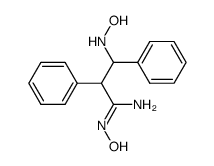 N-hydroxy-3-hydroxyamino-2,3-diphenyl-propionamidine结构式