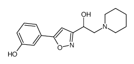 3-[3-(1-hydroxy-2-piperidin-1-ylethyl)-1,2-oxazol-5-yl]phenol结构式