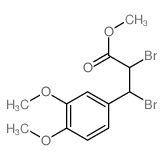 methyl 2,3-dibromo-3-(3,4-dimethoxyphenyl)propanoate structure