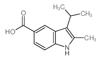 3-Isopropyl-2-methyl-1H-indole-5-carboxylic acid结构式