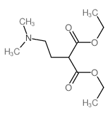 diethyl 2-(2-dimethylaminoethyl)propanedioate Structure
