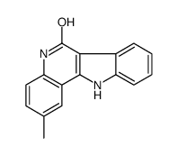 2-methyl-5,11-dihydroindolo[3,2-c]quinolin-6-one结构式