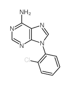 9-(2-chlorophenyl)purin-6-amine结构式