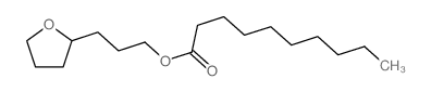 3-(oxolan-2-yl)propyl decanoate structure