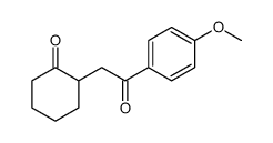 2-[2-(4-methoxyphenyl)-2-oxoethyl]cyclohexan-1-one结构式