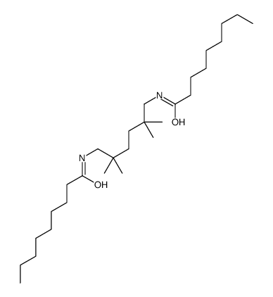 N-[2,2,5,5-tetramethyl-6-(nonanoylamino)hexyl]nonanamide Structure