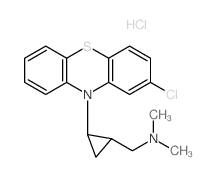 1-[(1S,2R)-2-(2-chlorophenothiazin-10-yl)cyclopropyl]-N,N-dimethyl-methanamine hydrochloride Structure