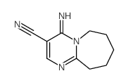 Pyrimido[1,2-a]azepine-3-carbonitrile,4,6,7,8,9,10-hexahydro-4-imino-结构式