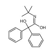 N-tert-butyl-2-hydroxy-2,2-diphenylacetamide结构式