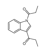 1-(1-propionyl-indol-3-yl)-propan-1-one结构式