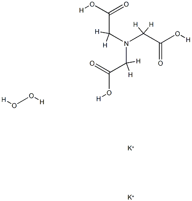 dipotassium N,N-biscarboxylatomethylaminoacetate, compound with hydrogen peroxide结构式