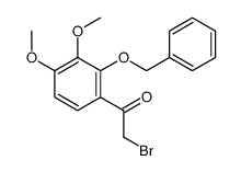 2-bromo-1-(3,4-dimethoxy-2-phenylmethoxyphenyl)ethanone Structure