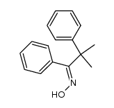 2,3-diphenyl-2-methylpropan-3-one oxime Structure