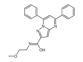 N-(2-methoxyethyl)-5,7-diphenylpyrazolo[1,5-a]pyrimidine-2-carboxamide Structure