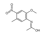 2'-Methoxy-5'-methyl-4'-nitroacetanilide结构式