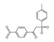 2-(4-methylphenyl)sulfonyl-1-(4-nitrophenyl)ethanone结构式