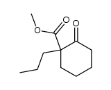 2-(methoxycarbonyl)-2-propylcyclohexanone结构式