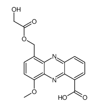 6-[(Hydroxyacetoxy)methyl]-9-methoxy-1-phenazinecarboxylic acid Structure