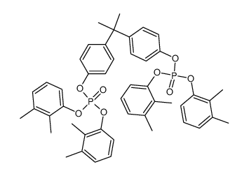 2,2-Bis[4-[bis(2,3-dimethylphenoxy)phosphinyloxy]phenyl]propane Structure