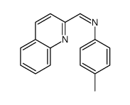 N-(4-methylphenyl)-1-quinolin-2-ylmethanimine Structure