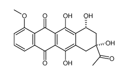 (+/-)-daunomycinone结构式