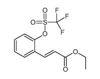 ethyl 3-[2-(trifluoromethylsulfonyloxy)phenyl]prop-2-enoate Structure