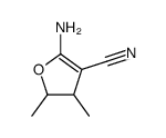 5-amino-2,3-dimethyl-2,3-dihydrofuran-4-carbonitrile Structure