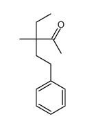 3-ethyl-3-methyl-5-phenylpentan-2-one Structure