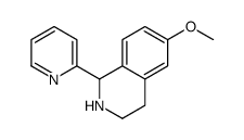 Isoquinoline, 1,2,3,4-tetrahydro-6-methoxy-1-(2-pyridinyl)- (9CI) structure